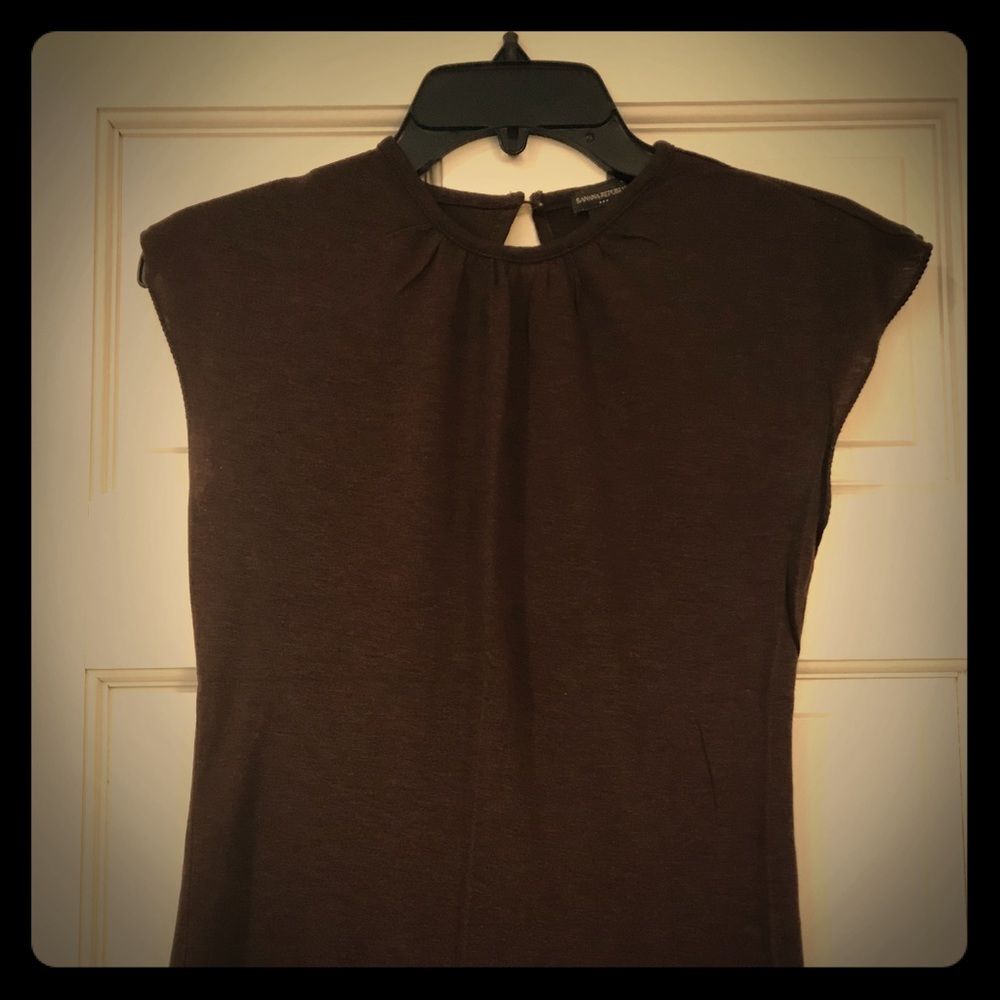 Banana Republic Factory Brown Cotton Blouse XS
